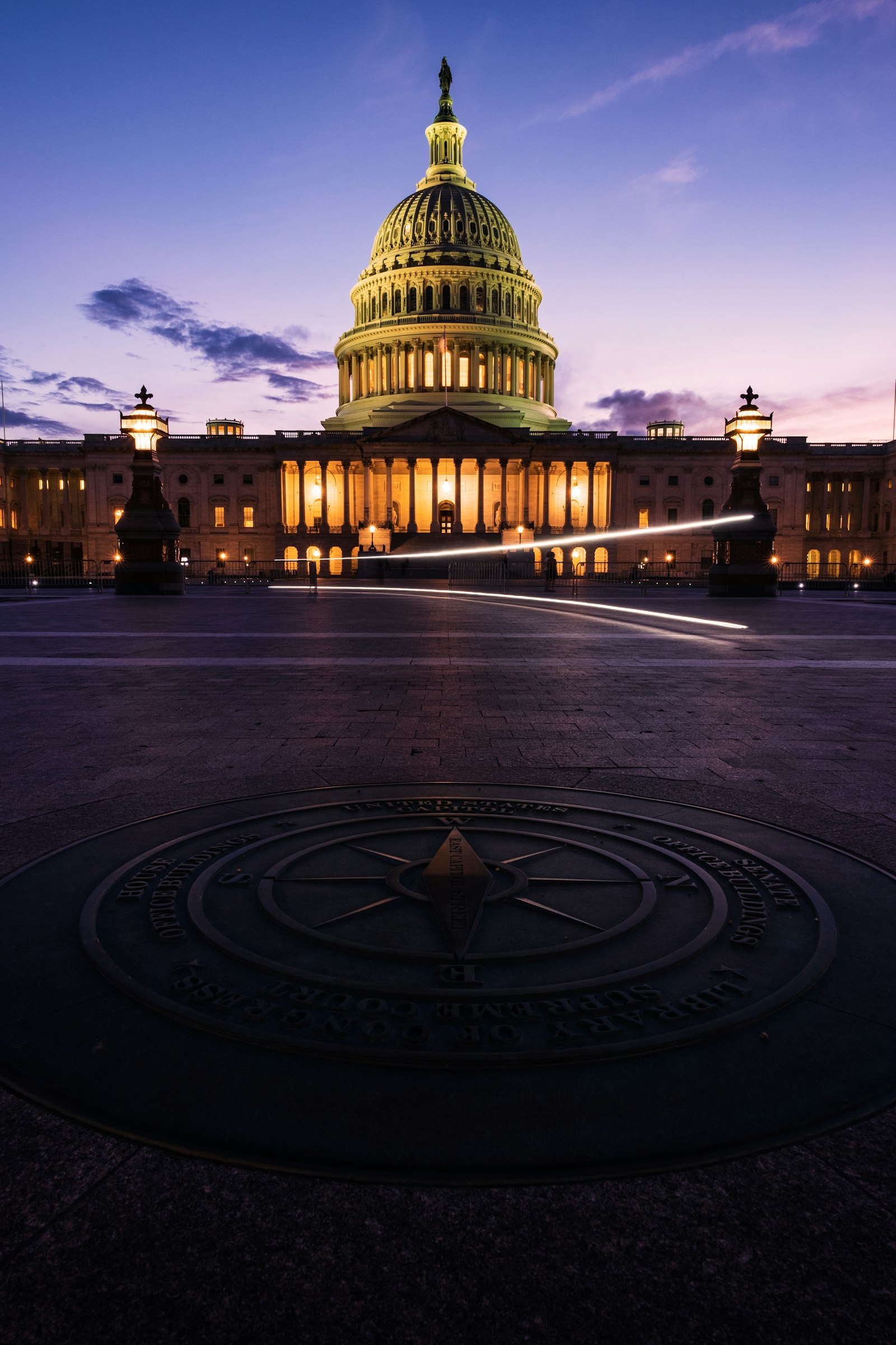 Capitol with compass rose